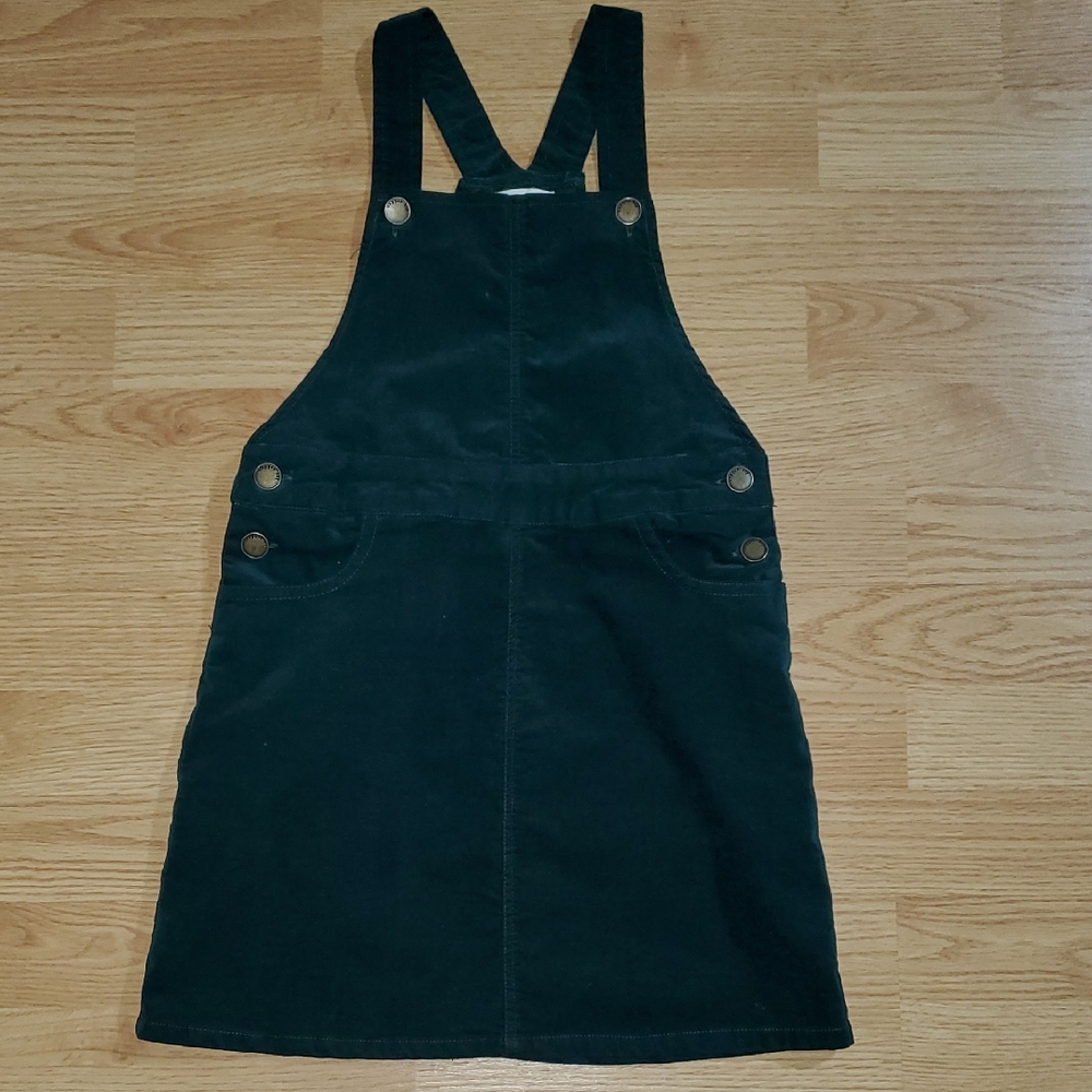 Copper Key Size Small Forest Green Corduroy Stretchy Dress